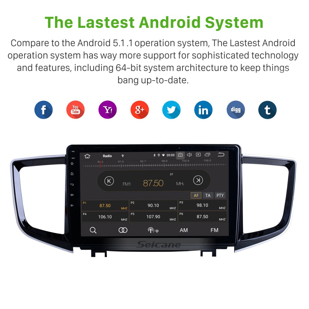 HD Touchscreen Android 12.0 for 2016 Honda Pilot Radio 10.1 HD Touchscreen Android 12.0 for 2016 Honda Pilot Radio 10.1