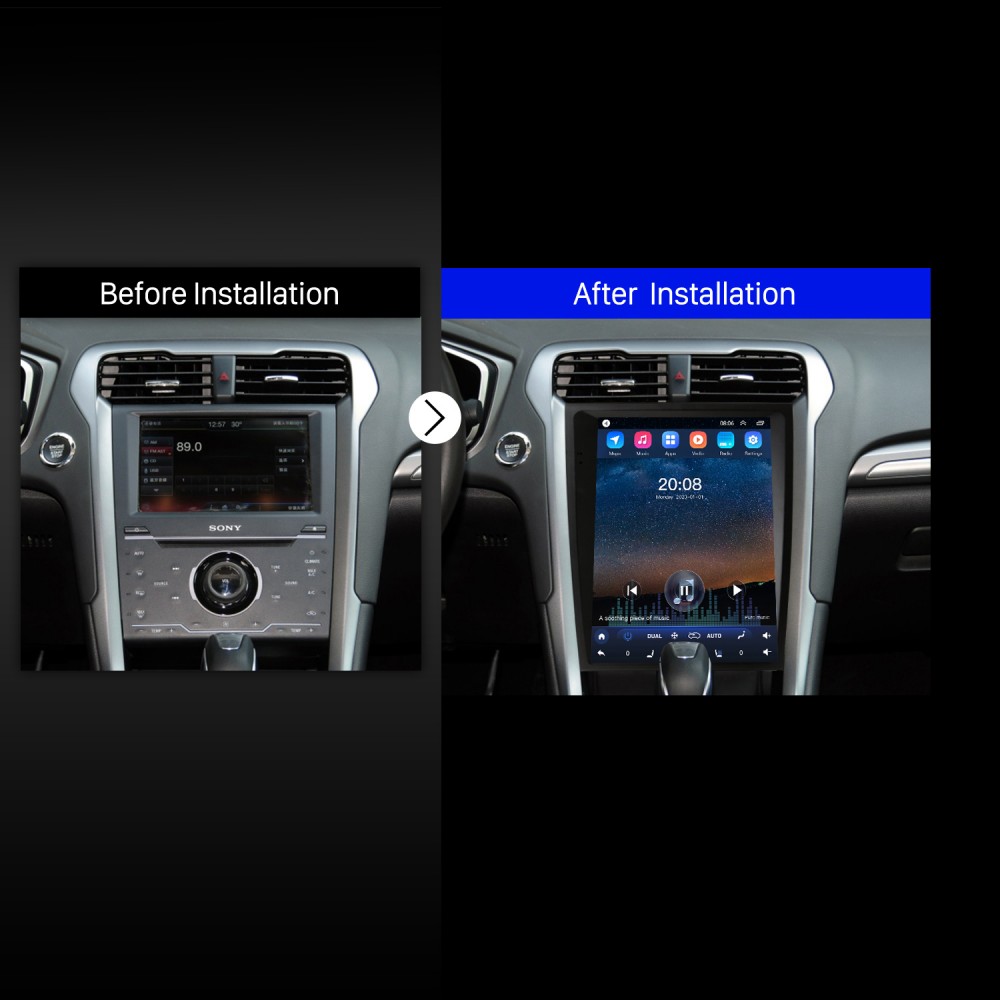 Tesla touch screen for 2013 2014 2015 2016 2017 2018 Ford Mondeo Fusion MK5  Carplay android radio