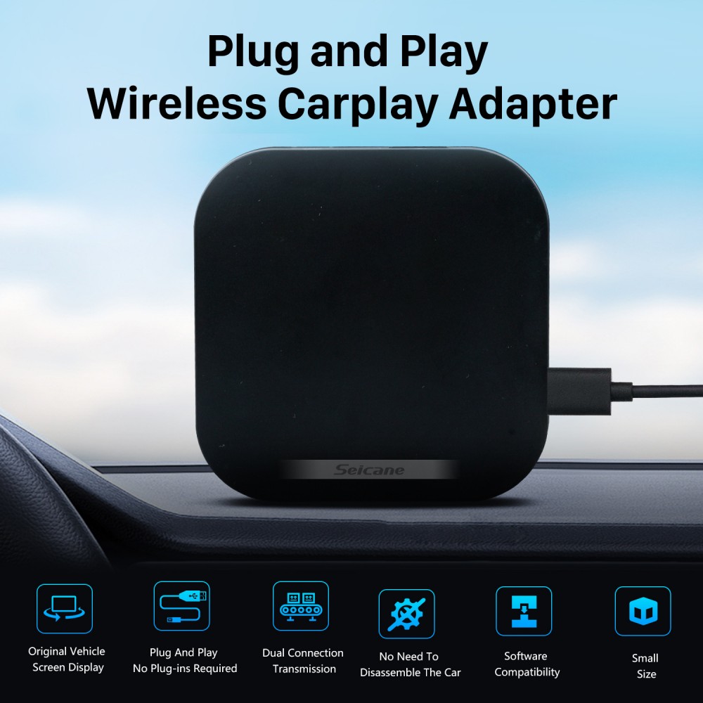 Plug and Play Wireless Carplay Adapter for Factory Wired Carplay support  Benz Audi VW