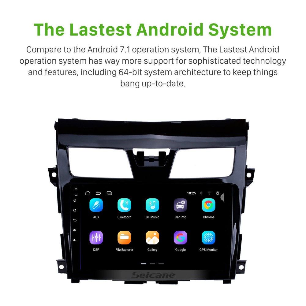 10.1 Inch Aftermarket Android 14.0 HD Touch Screen GPS