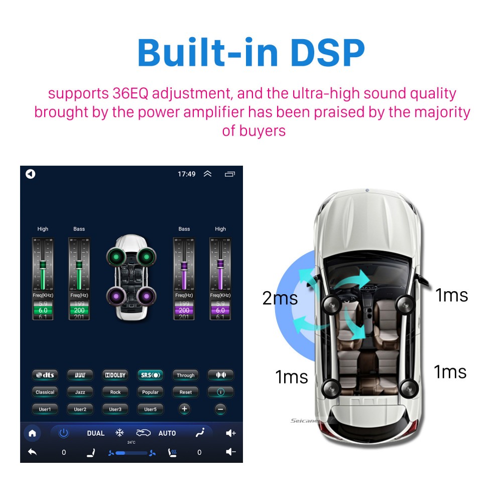  Ford Focus - Radio estéreo para automóvil 2012-2018 con  Carplay/Android Auto, pantalla táctil IPS de 10.4 pulgadas, radio de coche  Android 11 con navegación GPS, Bluetooth, WiFi, cámara de respaldo, 2G