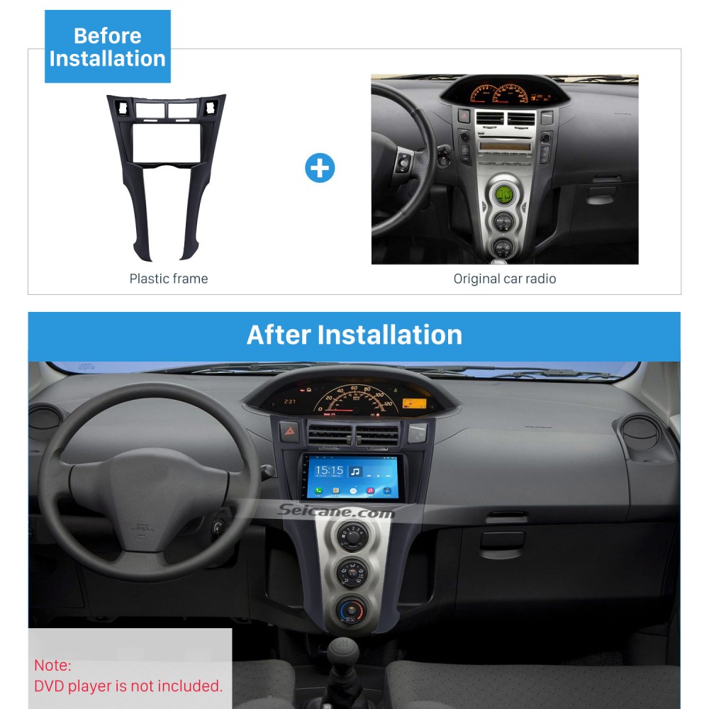 2010 toyota yaris radio dash kit