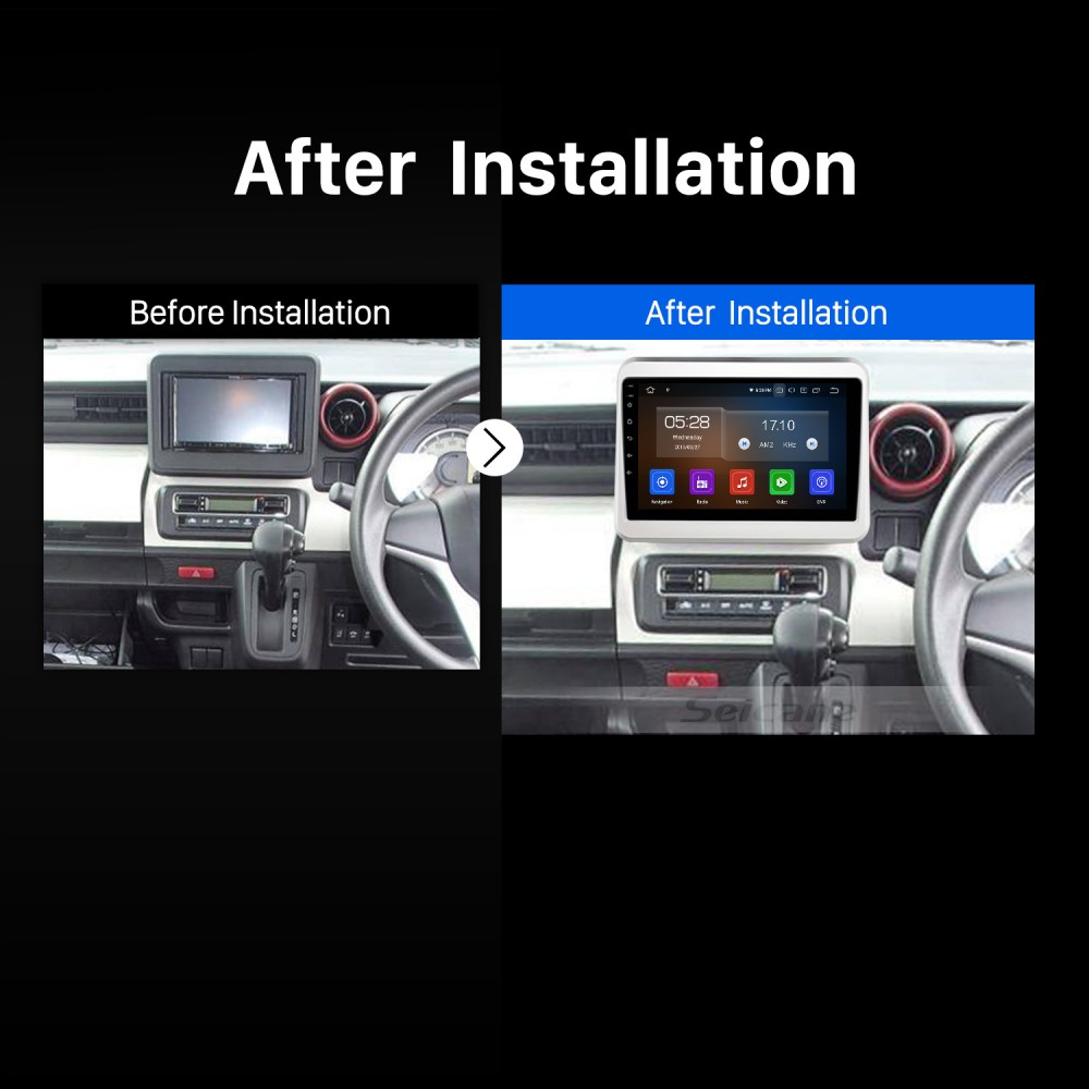 9 inch HD Touchscree for 2017-2021 SUZUKI SPACIA autoradio car radio  bluetooth car audio with gps support rear view camera