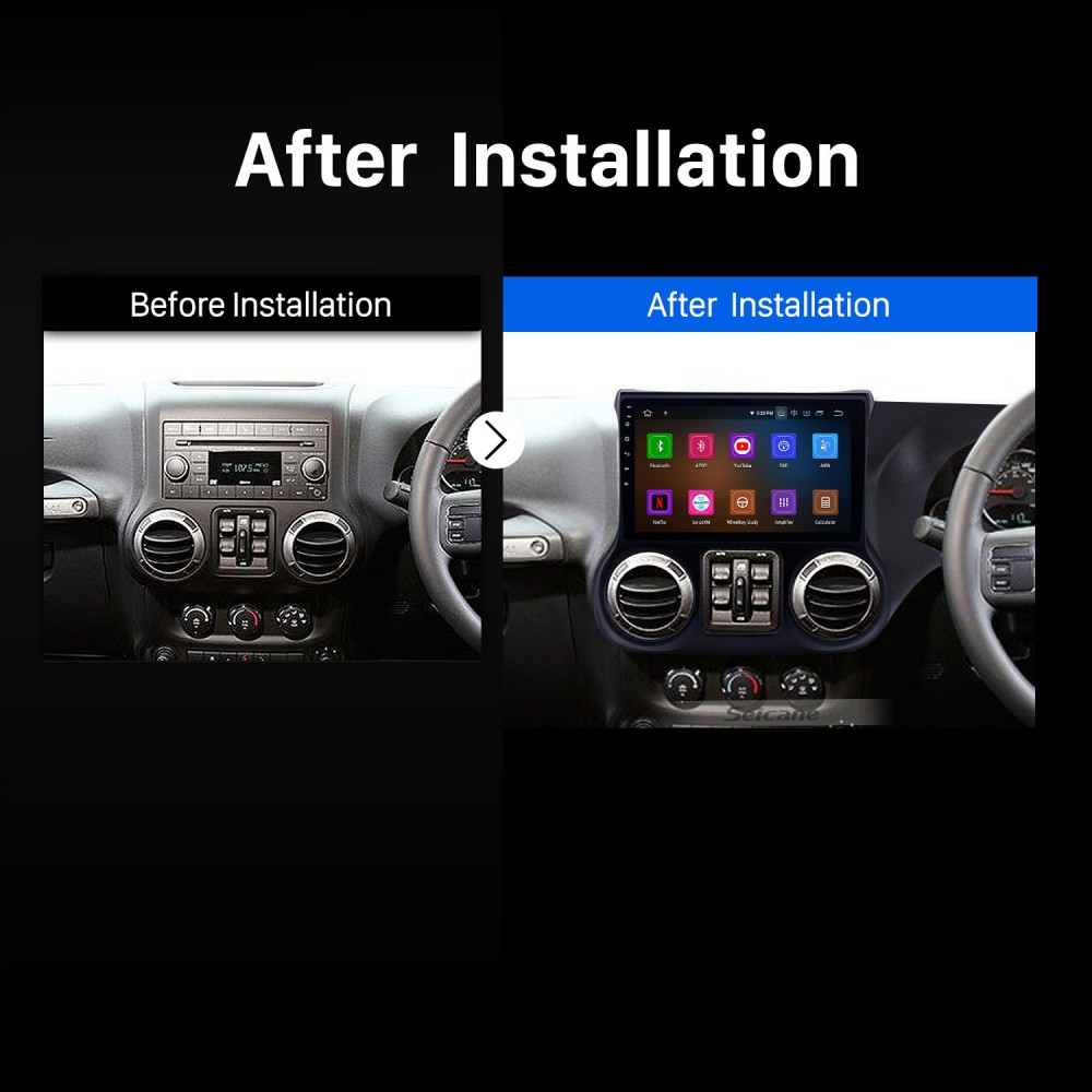 Upgraded Touchscreen for 2011 2012 2013-2017 JEEP Wrangler