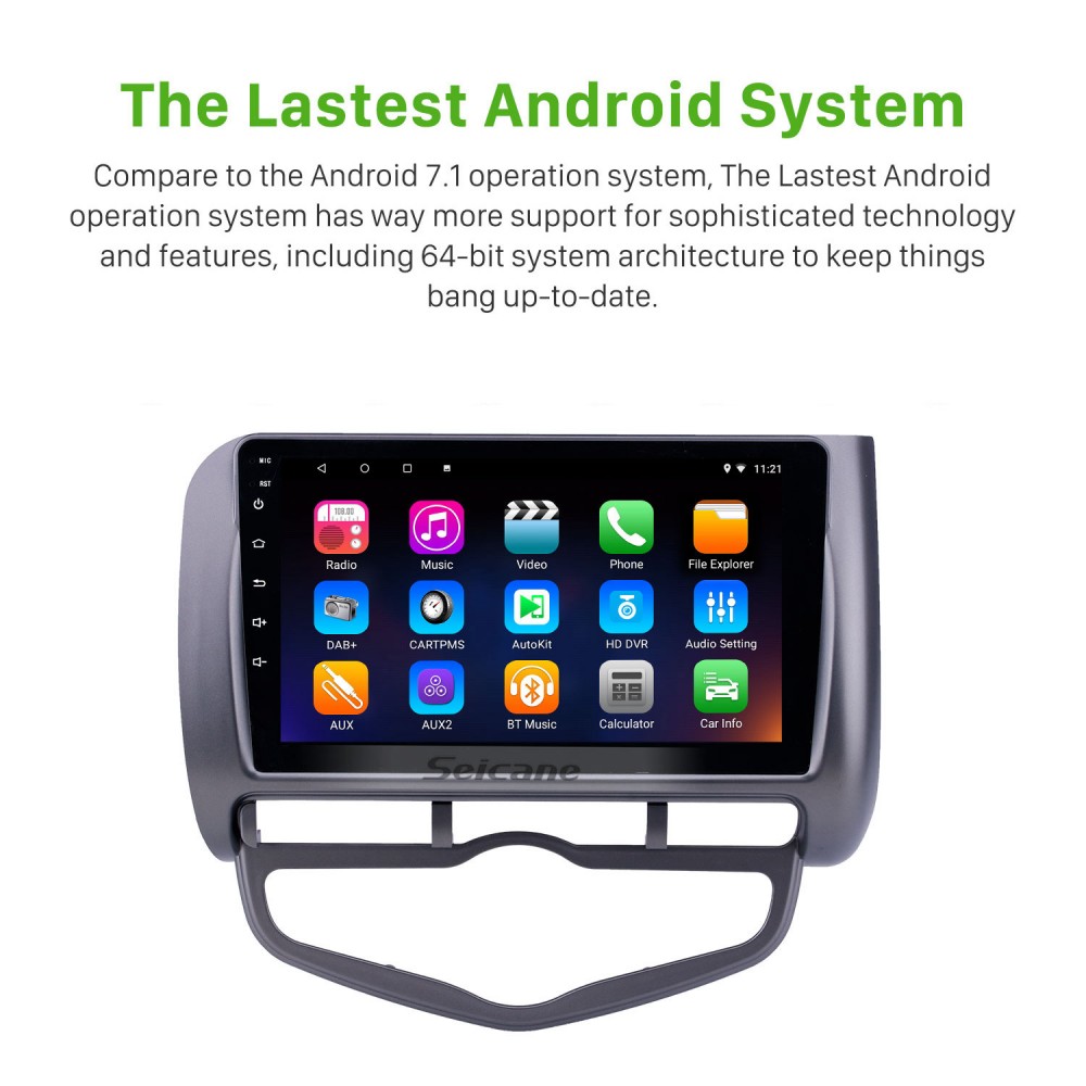 9 inch Android 14.0 GPS Navigation Radio for 2006 Honda Jazz 9 inch Android 14.0 GPS Navigation Radio for 2006 Honda Jazz