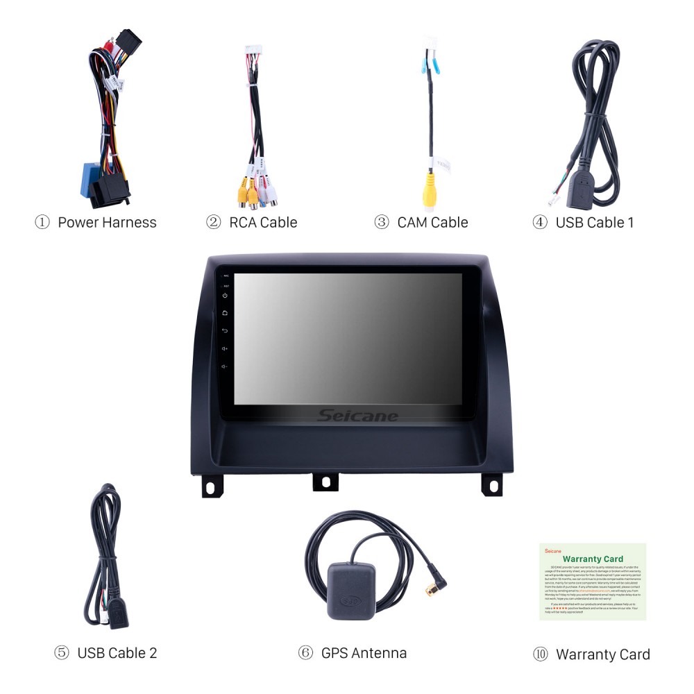 9 inch Android 14.0 Car Multimredia Player HD Touchscreen