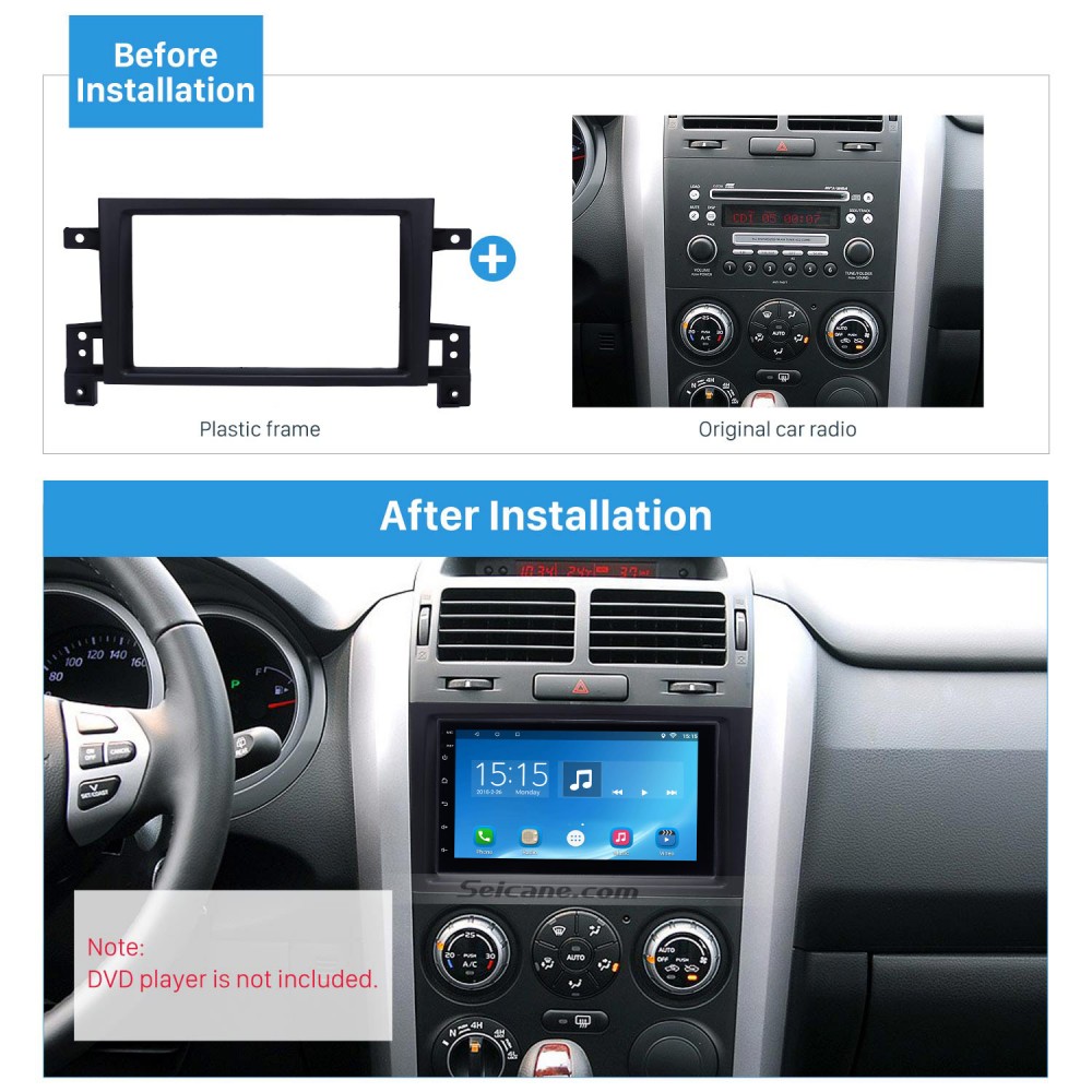Suzuki Grand Vitara Stereo Radio Fitting Kit Fascia Panel Adapter Double Din 