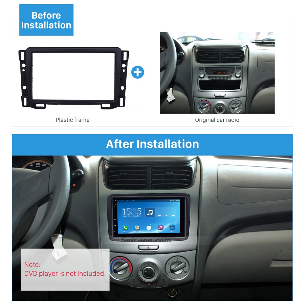 Double Din 2011 Chevrolet Sail Car Radio Fascia Dvd Stereo Refit Panel Dashboard Modified Installation Kit