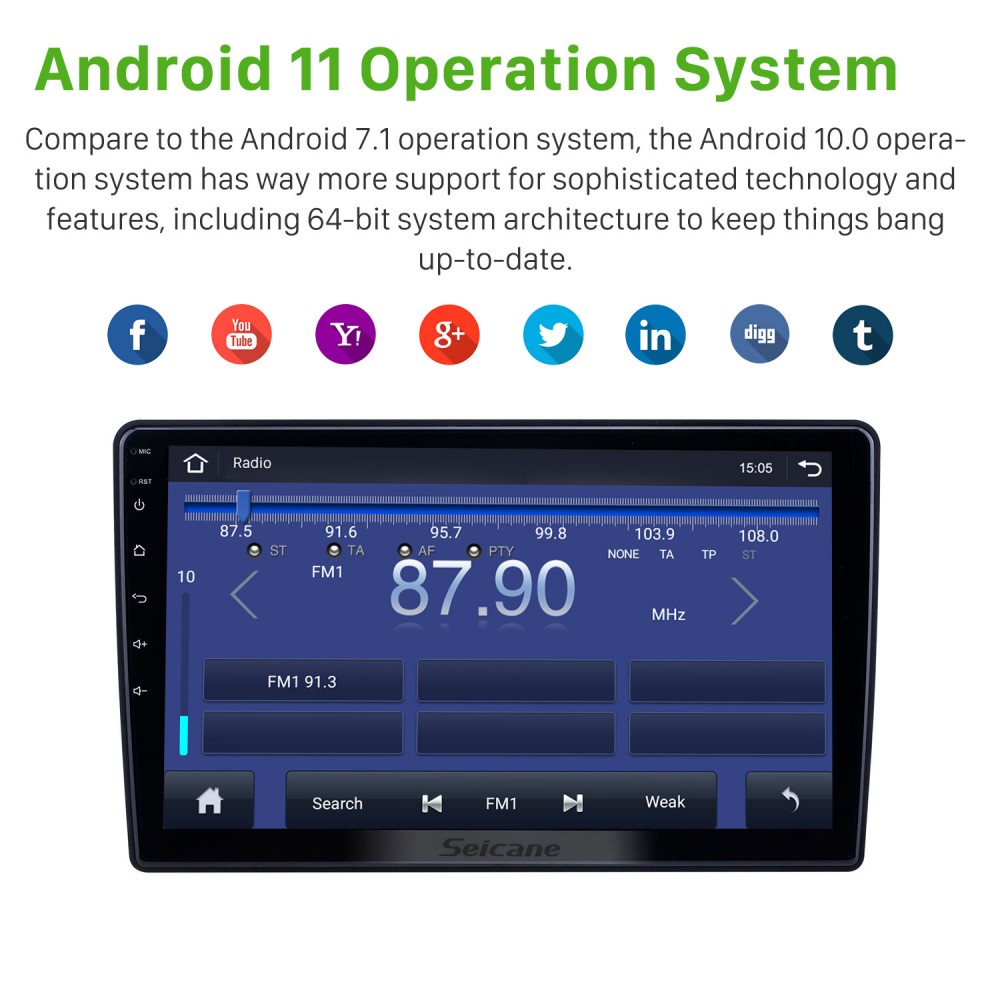 10.1 inch Android 12.0 for 2007-2012 GMC 2005-2010 Cobalt 20