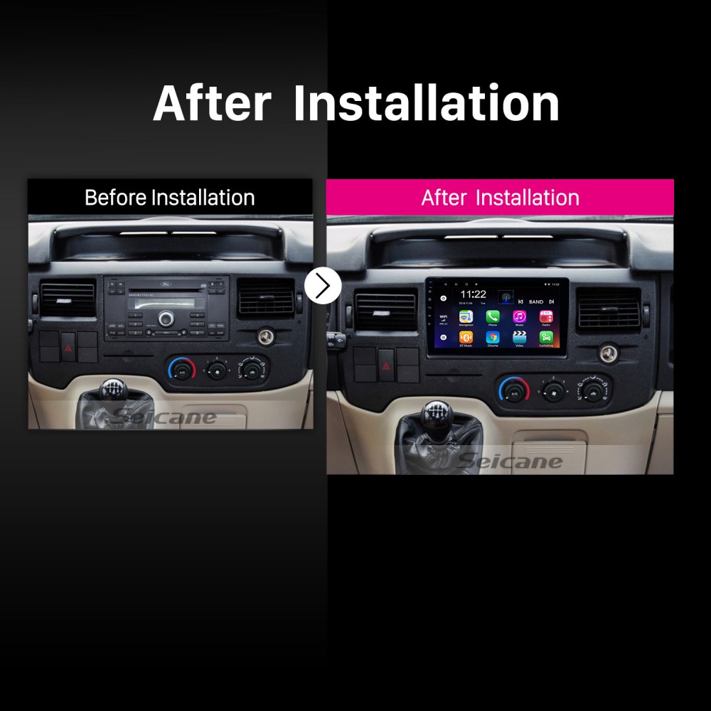 Changer Autoradio GPS Camping Car Ford Transit Bluetooth Android Apple  Carplay Pour Radio 6000cd 