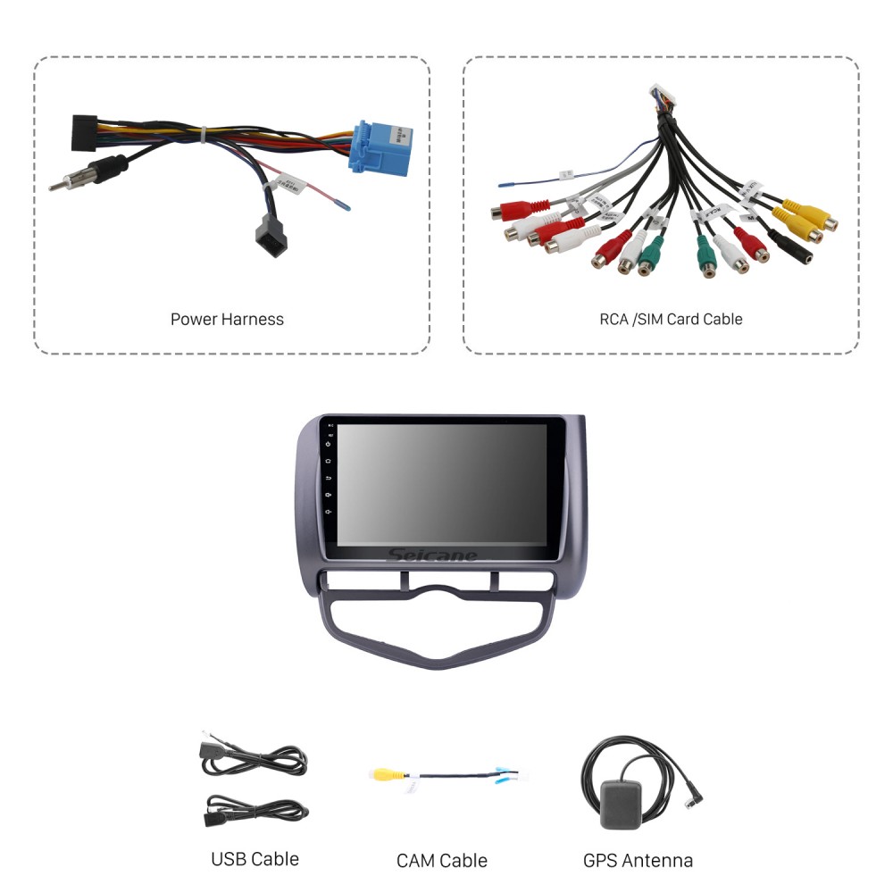 9 inch Android 14.0 GPS Navigation Radio for 2006 Honda Jazz 9 inch Android 14.0 GPS Navigation Radio for 2006 Honda Jazz
