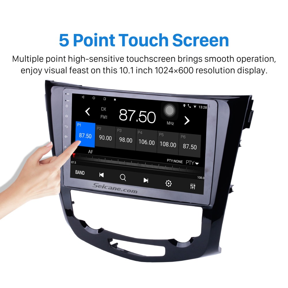 10.1 inch Android 13.0 2014 Nissan QashQai X-Trail Radio Bluetooth  Aftermarket OEM GPS System WiFi