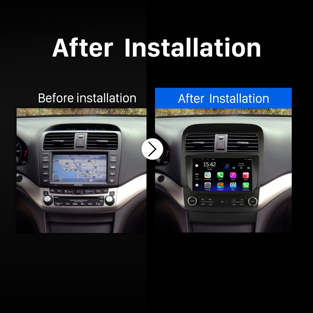 Carplay 9 inch Radio HD touchscreen Android for 2006 acura tsx GPS Navigation System with WIFI Bluetooth USB Mirror Link