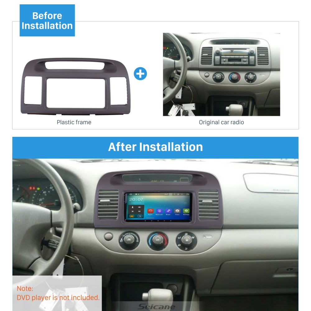 Car Radio Stereo CD Player Dash Install Mounting Trim Bezel Panel Kit 