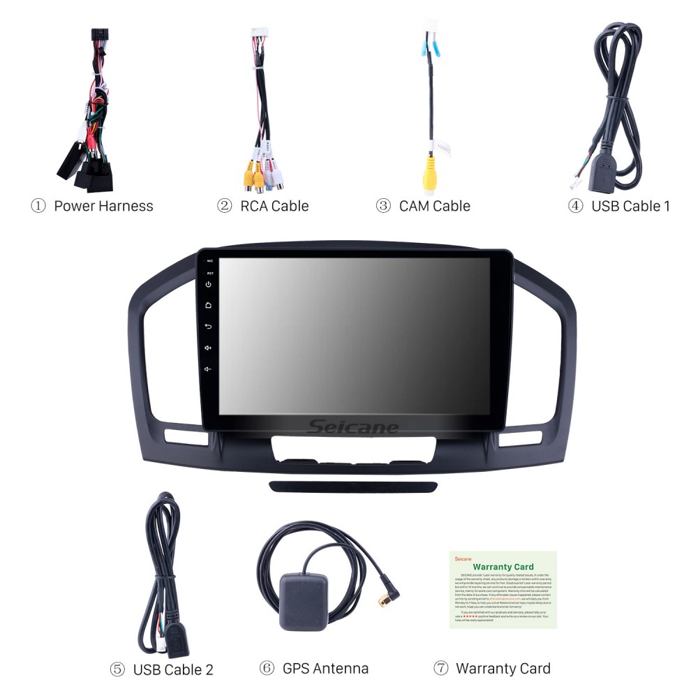 Beculerty Caxi Autoradio für Buick Regal Opel Insignia 1 2009-2013 Tesla  Stil Carplay Android Auto Multimedia 2 Din Stereo Player Gps Dvd