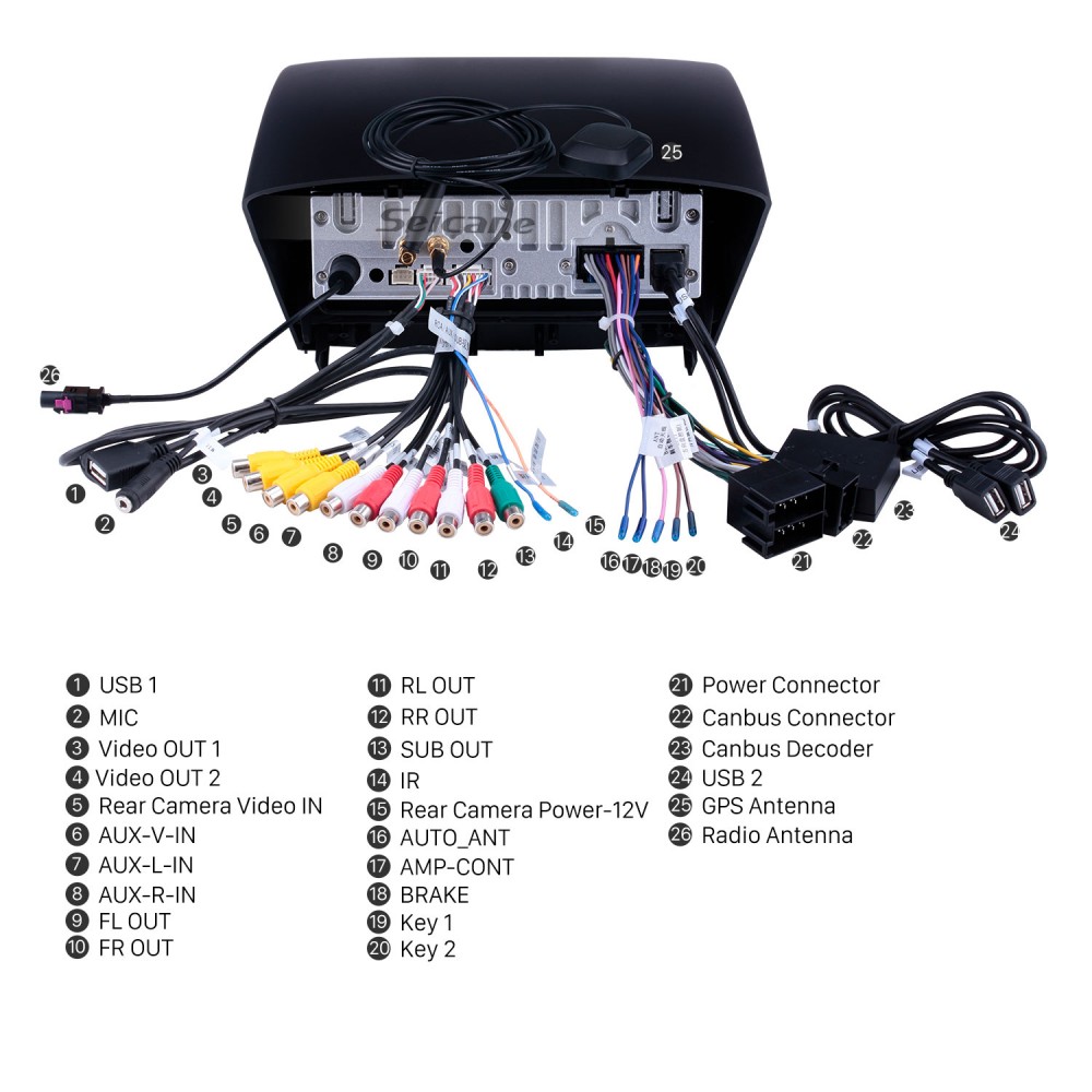 Touch Screen for 2008 2009 2010-2014 Peugeot 207