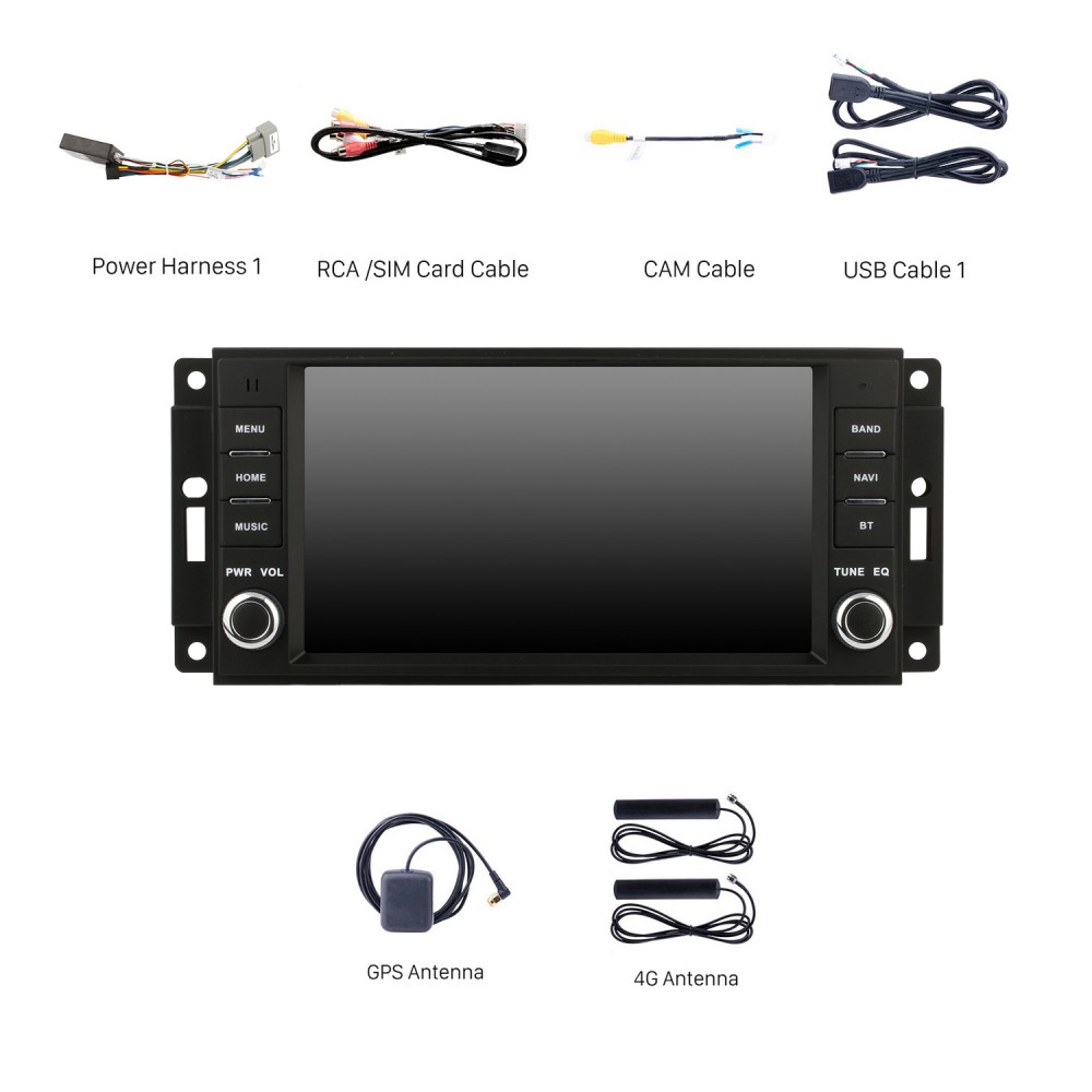 13 Inch 2K Carplay Android 13.0 for JEEP Wrangler 2011 2012 2013 2014 2015  2016 2017 Bluetooth GPS Radio Car stereo with Steering Wheel Control