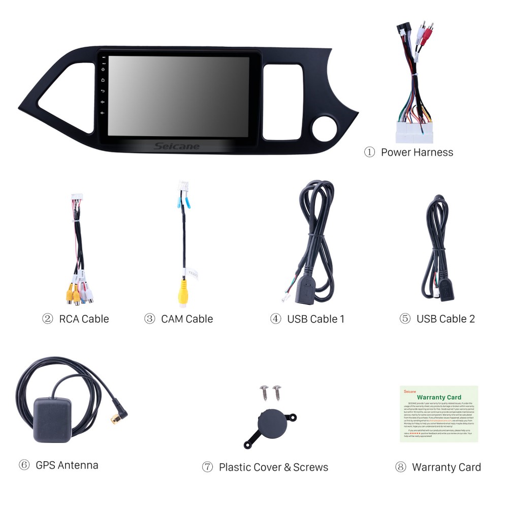 Car Radio for 2011 2012 2013 2014 Kia Picanto Morning Touchscreen Radio  WIFI Bluetooth GPS Navigation system | Automatten