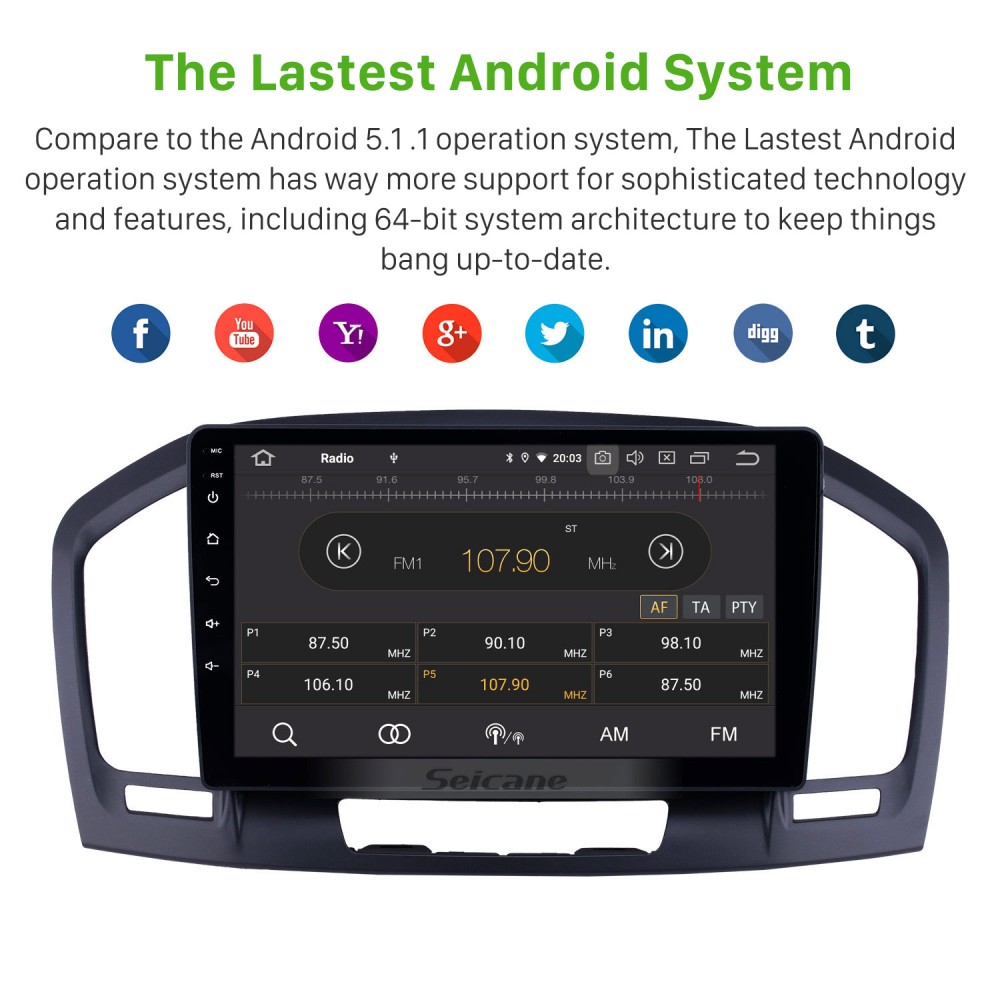Wireless Carplay Android Auto Interface Box for Opel Insignia