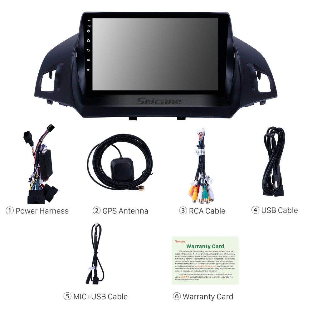 Android 12.0 9 inch GPS Navigation Radio for 2013-2016 Ford Escape