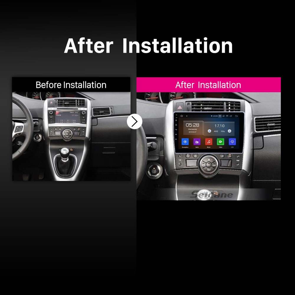 dateret Fyrretræ kant 2011-2014 2015 2016 Toyota Verso Radio Stereo Upgrade