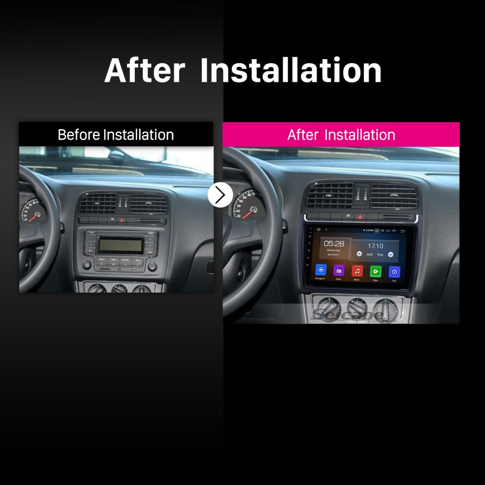 Concurrenten hebben moordenaar 2012 2013 2014 2015 VW Volkswagen POLO Navigation System wit