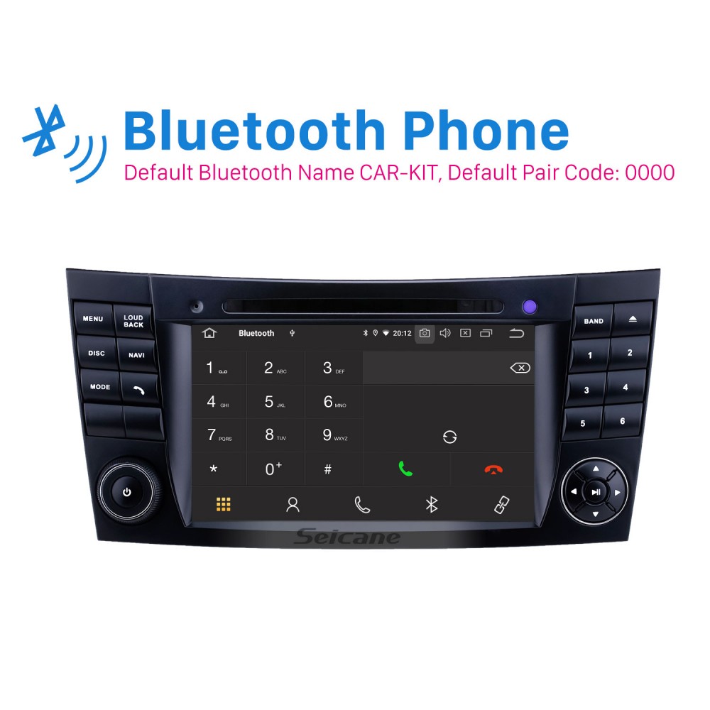 Autoradio Android 10 Voiture GPS 8 Pouces 2 Din Radio Écran Tactile Vidéo Bluetooth USB WiFi 4G Caméra de Recul pour Mercedes-Benz Classe E W211 CLS W219 Classe G W463 CLS 350 CLS 500 CLS 55 