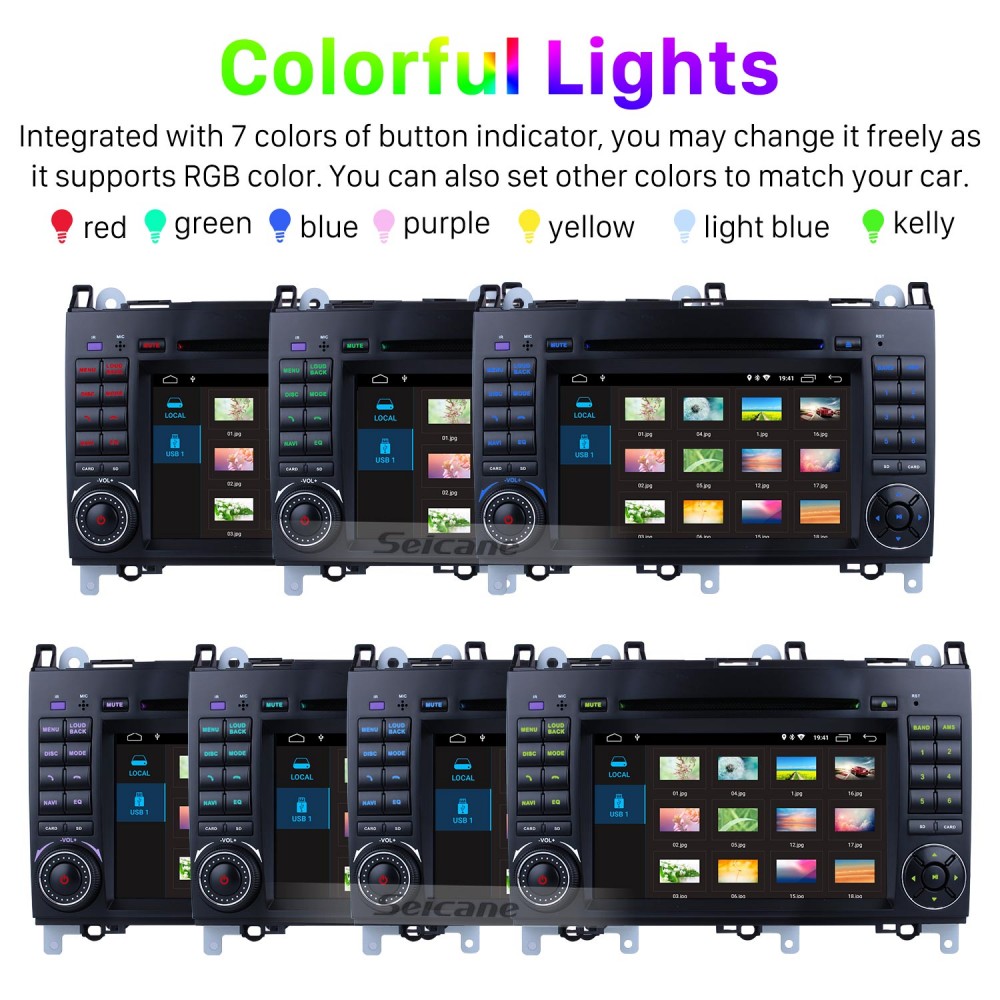 Android 9.0 Radio Head Unit 7 Inch HD Touchscreen For 2004