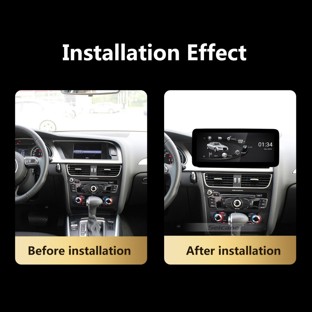 bord Uitputten Staren Carplay Android auto touchscreen for 2008-2017 2018 2019 AUDI A4 A5 Car  Radio Upgrade replacement
