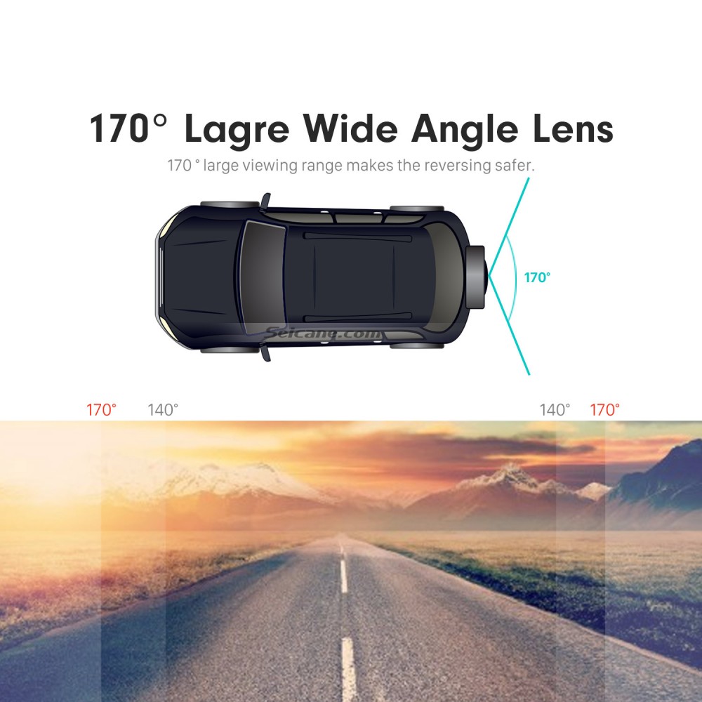 Waterproof Car Backup Camera 170 Degree Wide Angle Car Rear View