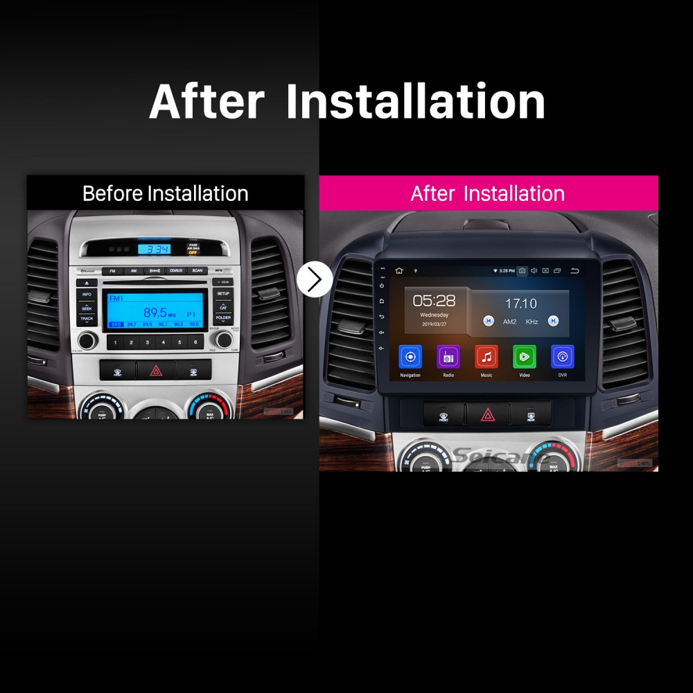 2006-2010 2011 2012 Hyundai Santa Fe Radio with Carplay