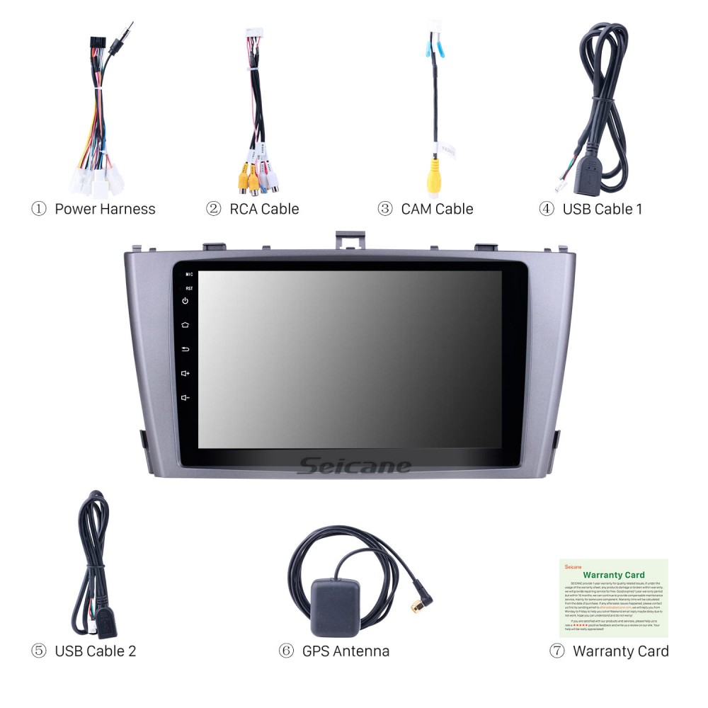 Android 13.0 GPS Navigation 9 inch Radio for 2009-2013 Toyota AVENSIS with  1024*600
