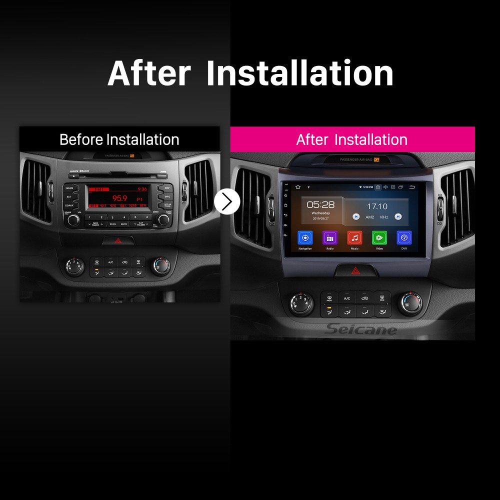 WIFI 4G 9" Autoradio 32GB Für KIA Sportage 2011-2015 Android 10.0 GPS Navi DAB 