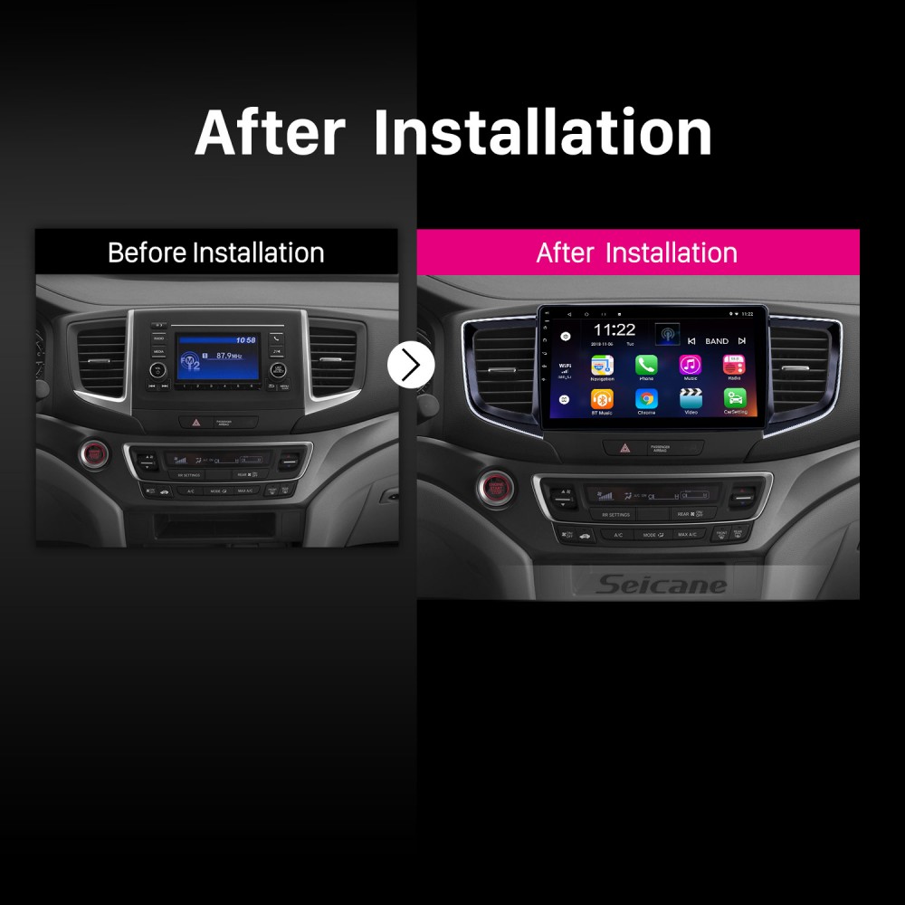 10 1 Inch Car Audio System Android 10 0 For 2016 Honda Pilot With Touchscreen Wifi Bluetooth Support