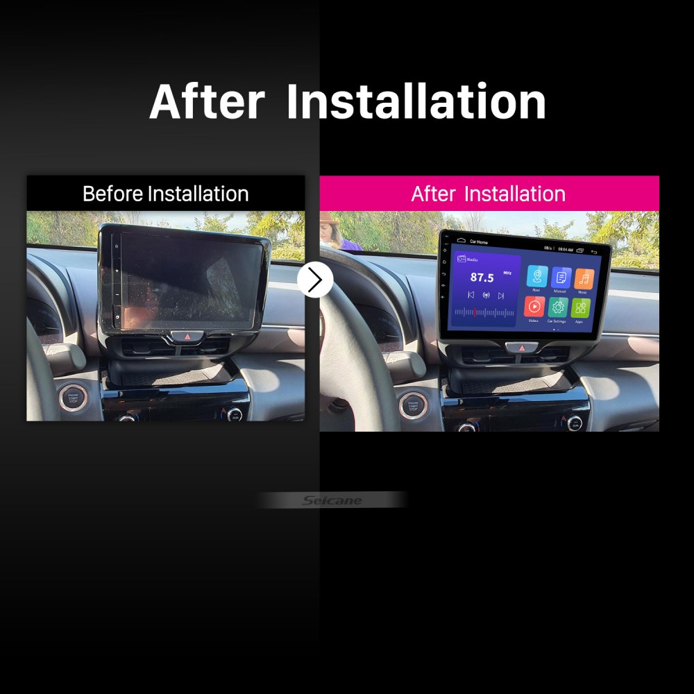 10.1 HD Touchscreen Stereo for 2018 2019 Toyota Yaris Radio Replacement  with GPS Navigation Bluetooth Carplay