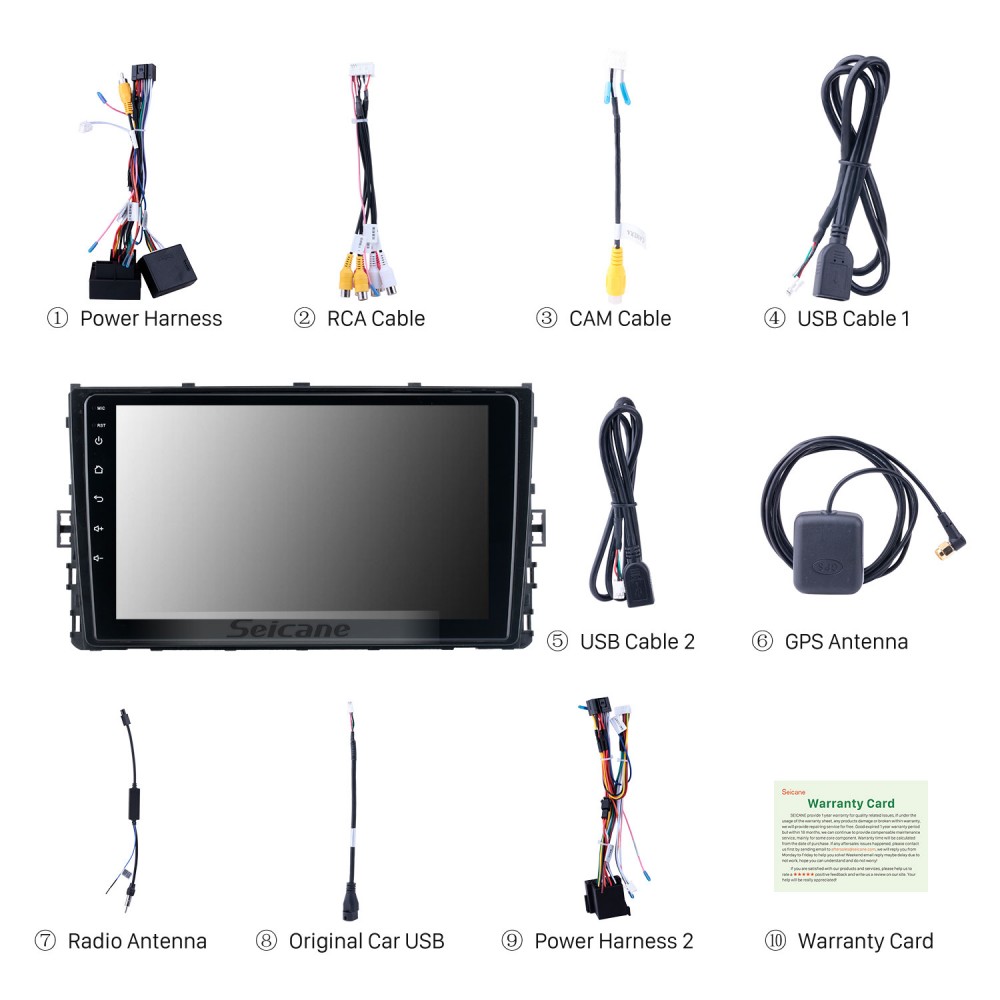 visual Fable Melting 2020 VW Volkswagen Polo Android Radio with Carplay Bluetooth