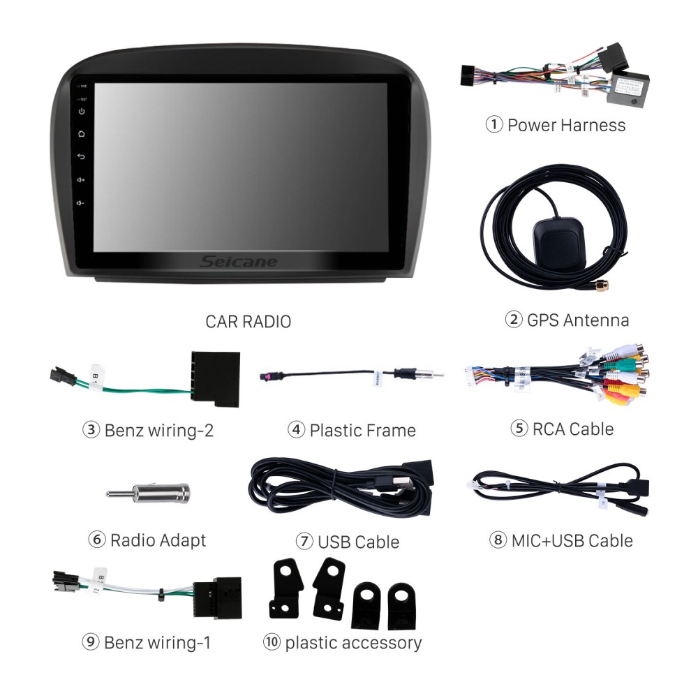 2001-2011 Benz R230 SL350 SL500 SL55 SL600 SL65 Audio Stereo