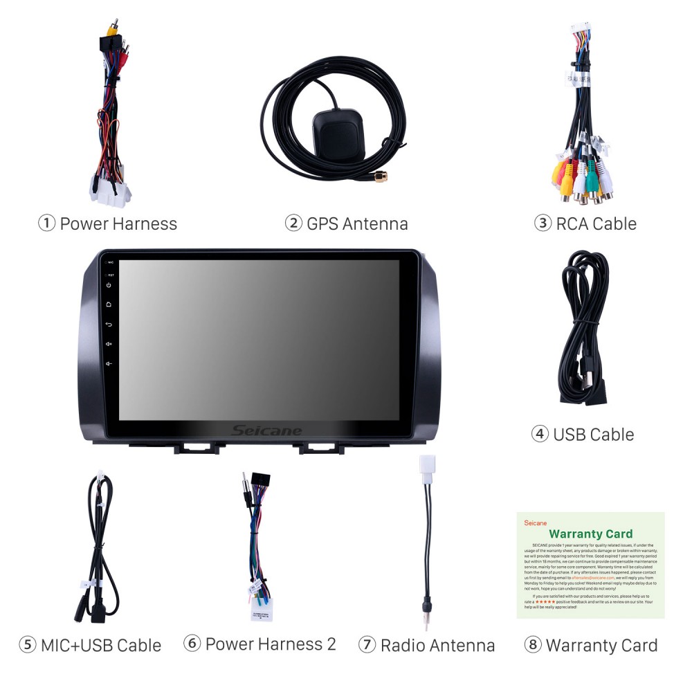 10.1 inch Android 12.0 Radio for 2006 Toyota B6/2008 Subaru DEX/2005  Daihatsu WO Bluetooth