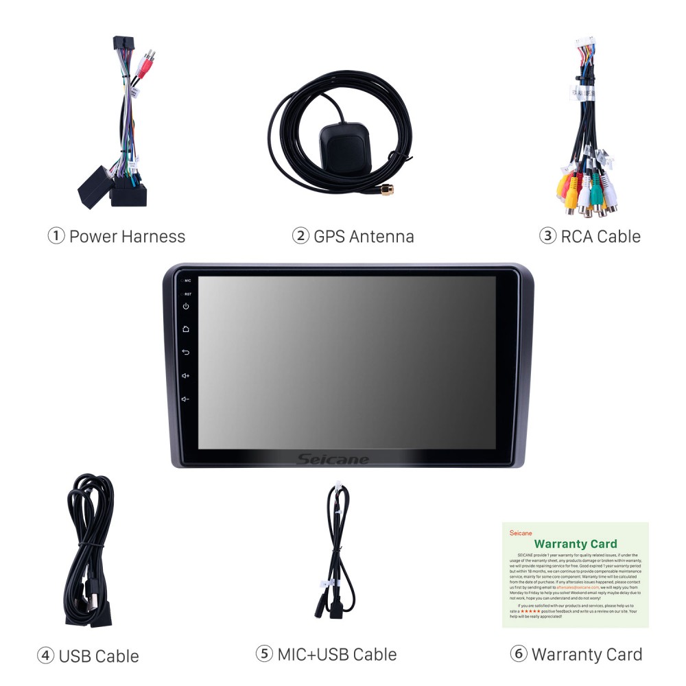Android 10.0 Car Stereo Sat Nav for Au-di A3 2006-2012 IPS Touch Screen Car Radio Dab Sat Nav Support Steering Wheel Control BT Mirror-Link 4G WiFi 