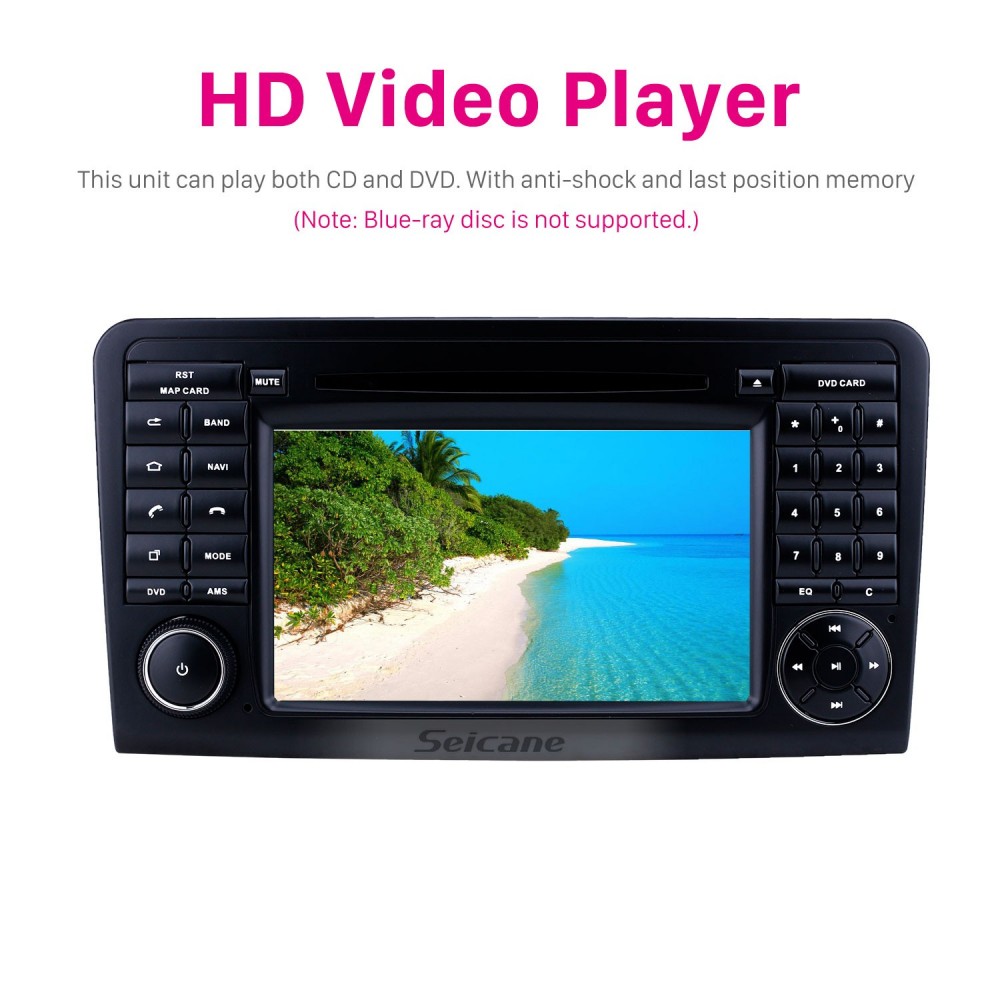 Android 9.0 7 inch for Mercedes Benz ML CLASS W164 ML350 ML430