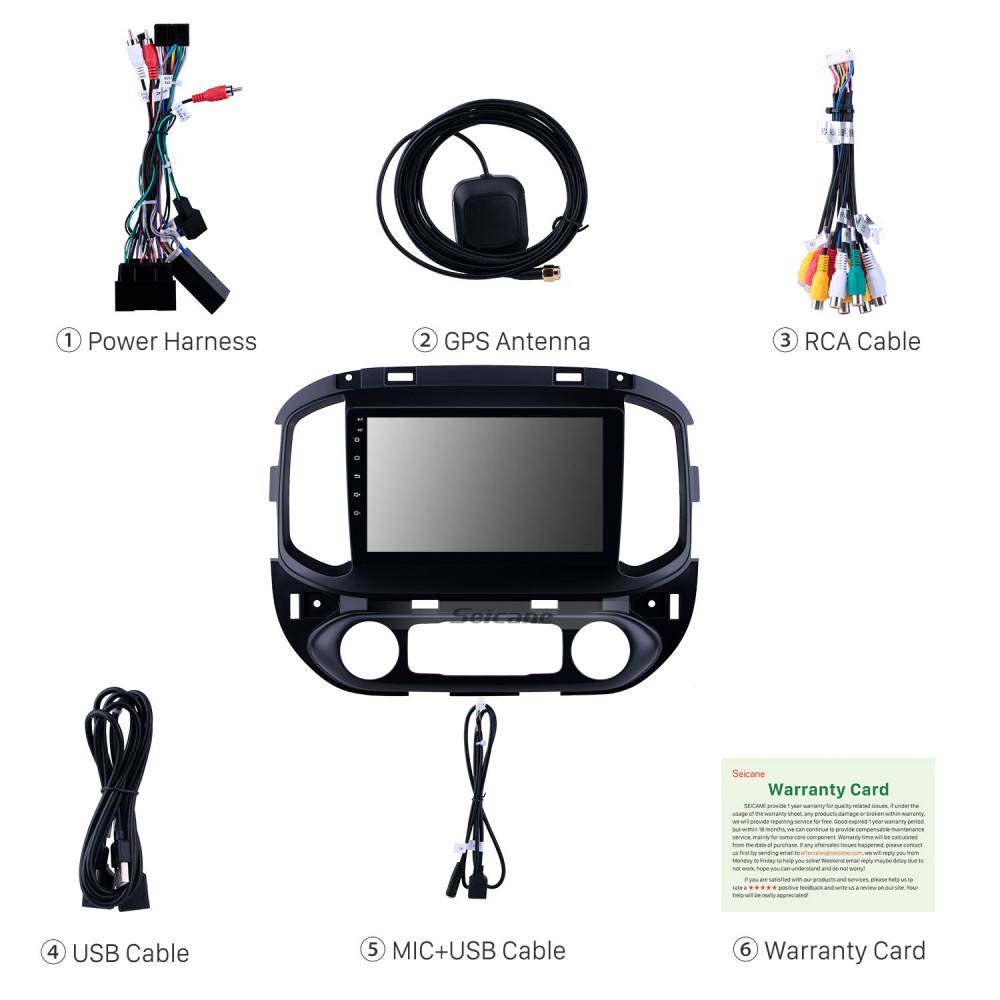 Android 10.0 9 inch GPS Navigation Radio for 2015-2017 chevy 