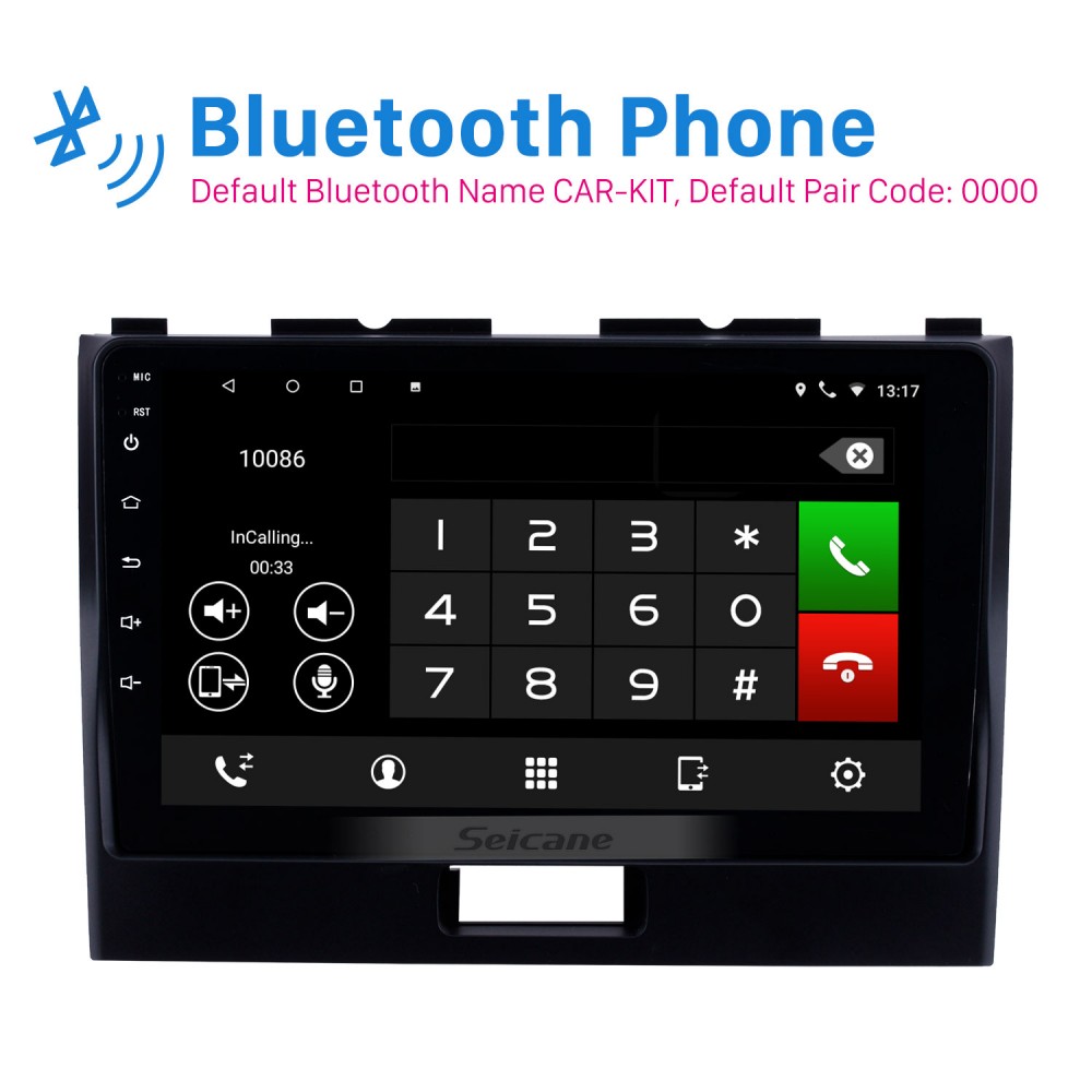 9 inch Touchscreen Android 14.0 2010-2018 SUZUKI WAGONR GPS
