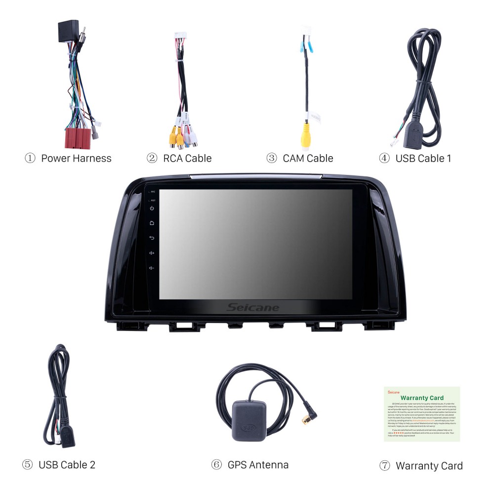 For Mazda6 ATENZA 2014-2016 Car Radio Stereo Android 8.1 Octa Core GPS Navigator 