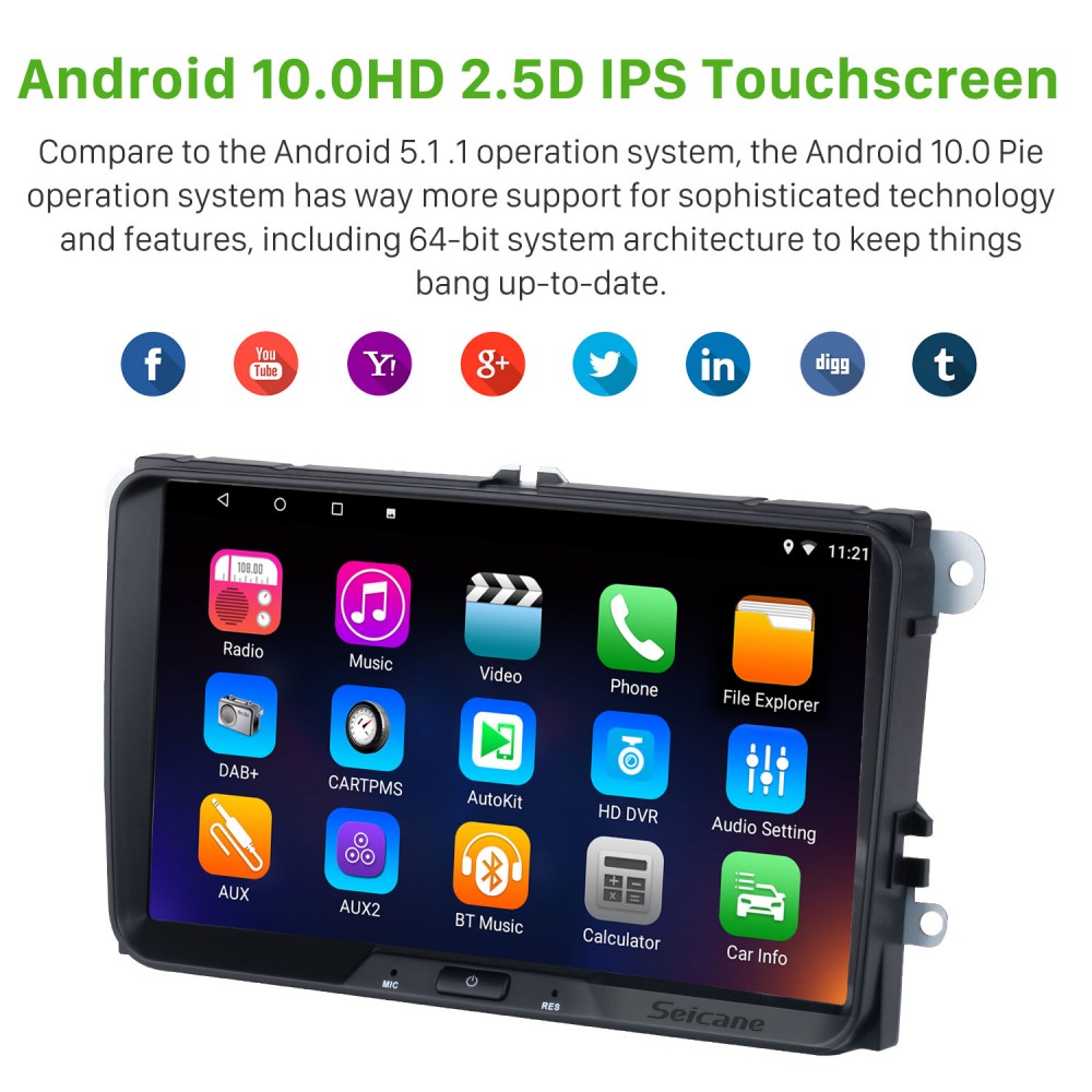 For VW Volkswagen Universal Radio Android 14.0 HD For VW Volkswagen Universal Radio Android 14.0 HD