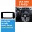 2 Double DIN In Dash Car Stereo Radio Fascia Panel Trim Kit Installation Frame For 2017 HONDA CRV UV BLACK No Gap 