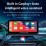 Android 12.0 Carplay 12.3 inch Universal Radio HD Touchscreen Stereo with Bluetooth FM WIFI USB Steering Wheel Control support DVR OBD2
