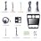 9 Inch Android 10.0 Touchscreen Bluetooth Radio for 2013 2014 Subaru XV Impreza Forester with GPS Navigation WIFI support Backup Camera DVR OBDII TPMS