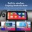 Carplay 12.3 inch HD Touchscreen Android 12.0 for 2004 2005 2006-2012 Mercedes-Benz B200 GPS Navigation Android Auto Head Unit Support DAB+ OBDII WiFi Steering Wheel Control