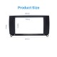 Black Double Din Car Radio Fascia for 2009 ROVER MG7 Autostereo Interface Dash Mount DVD Player Fitting Frame