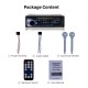 Universal Single Din Audio Bluetooth Handsfree Calls MP3 Player Car FM Stereo Radio with 4 Channel Output USB SD Remote Control Aux